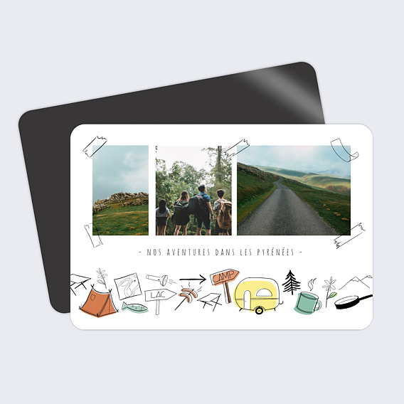 Carte postale Camping