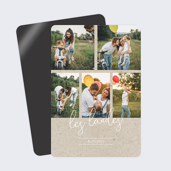 Carte postale Chiné Typographique Printemps