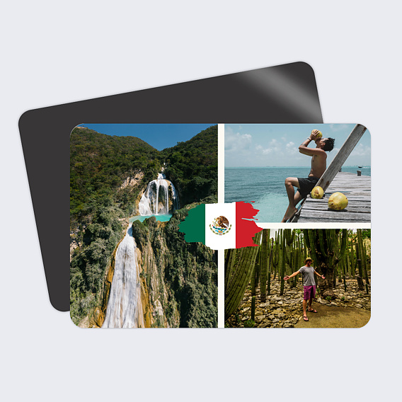 Carte postale Drapeau Mexique