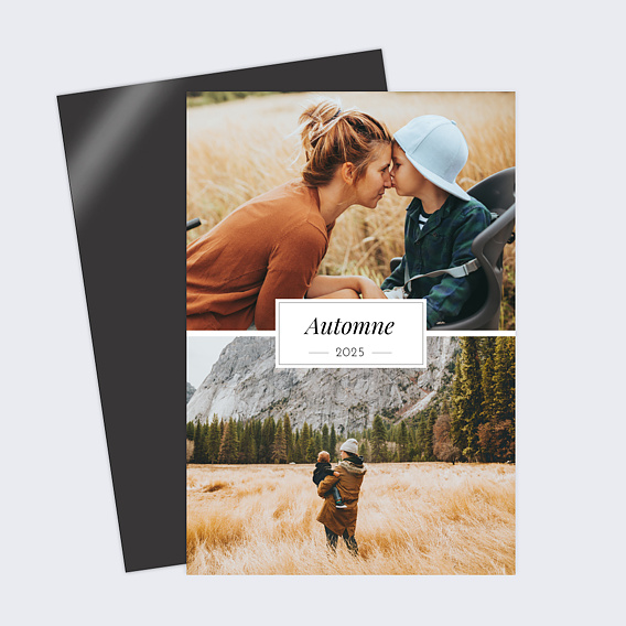 Carte postale Etiquette Automne