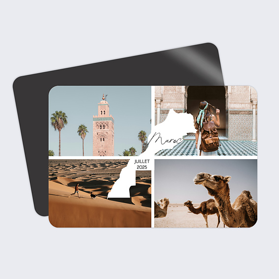 Carte postale Étiquette Maroc