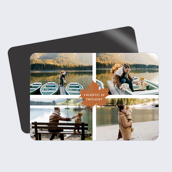 Carte postale Feuille centrale