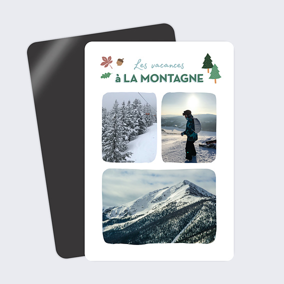 Carte postale Montagne Hiver