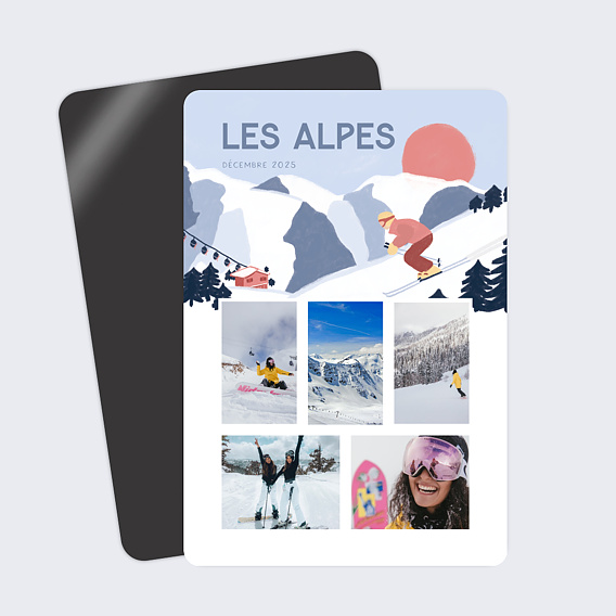 Carte postale Montagne Illustrée