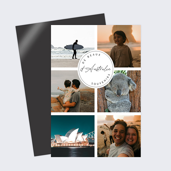 Carte postale Pastille Portrait