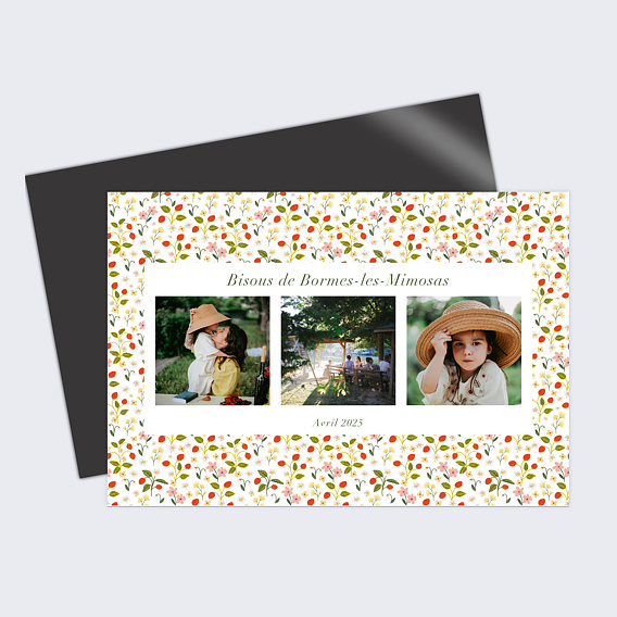 Carte postale Pattern Printemps