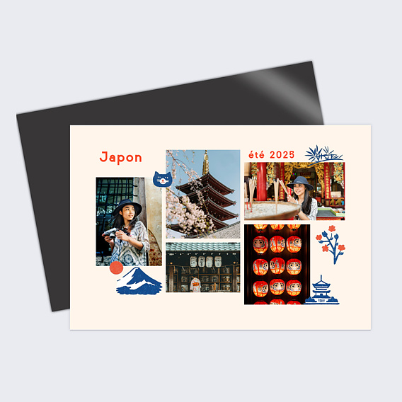Carte postale Pêle Mêle Japon