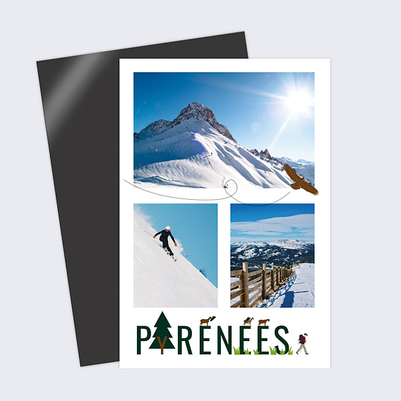 Carte postale Pyrénées Hiver