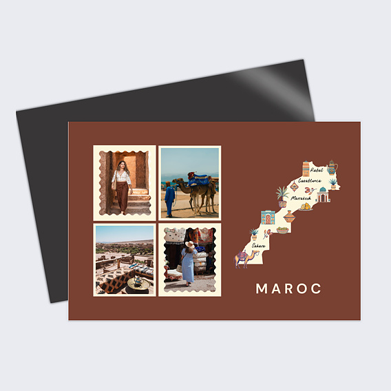Carte postale Maps Maroc