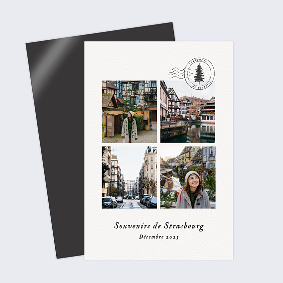 Carte postale Tampon Sapin