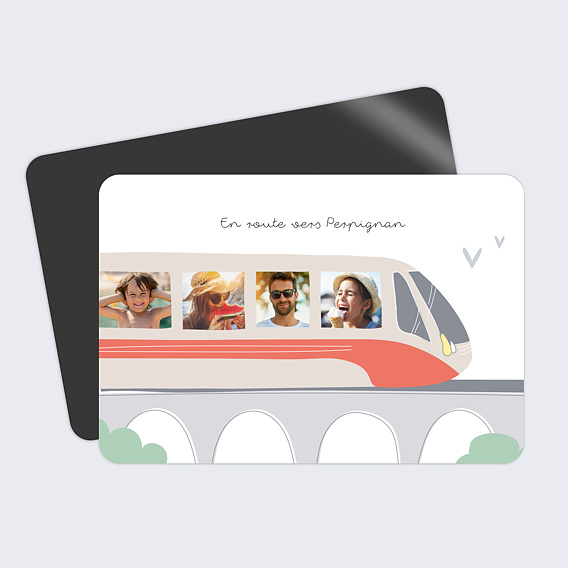 Carte postale Tchou Tchou