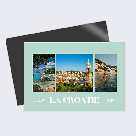 Carte postale Triptyque coloré