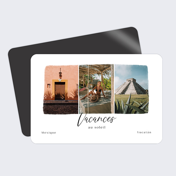 Carte postale Triptyque Ensoleillé