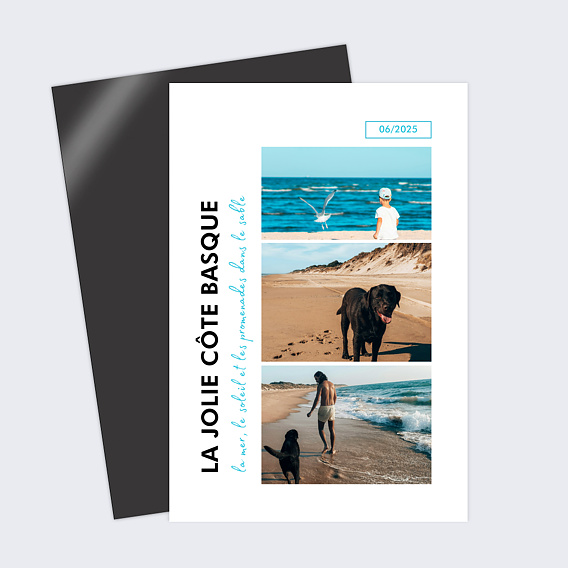 Carte postale Tryptique Vertical