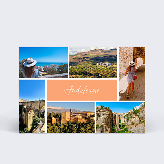 Carte Postale Bandeau Coloré