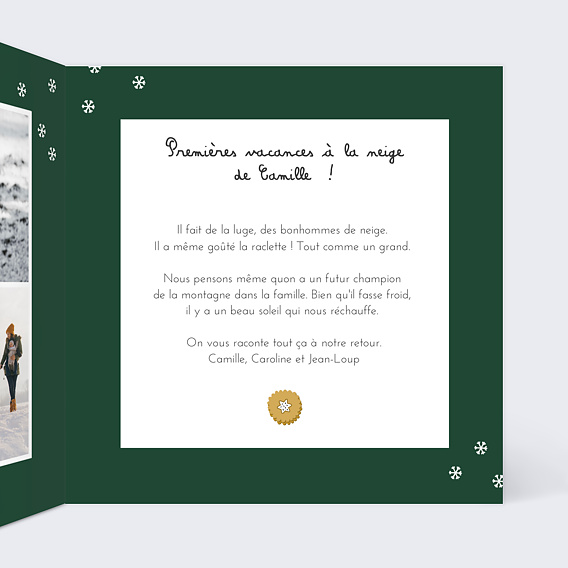 Carte postale Pain d'Épices Intérieur Droit