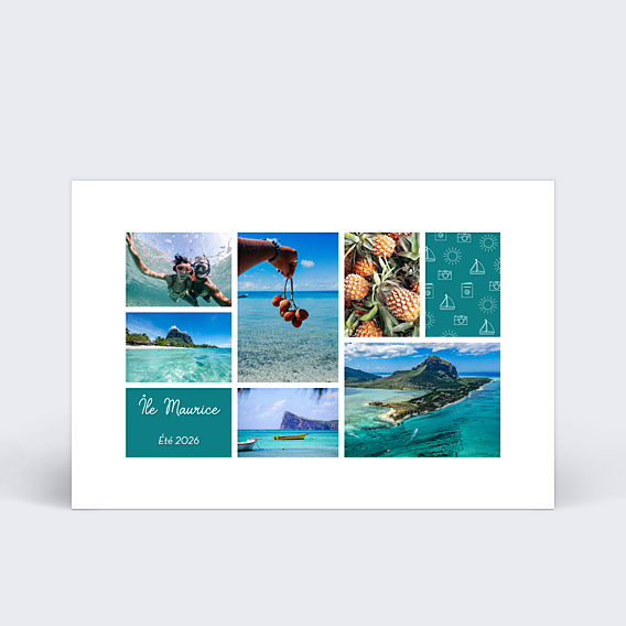 Carte Postale Motif Estival