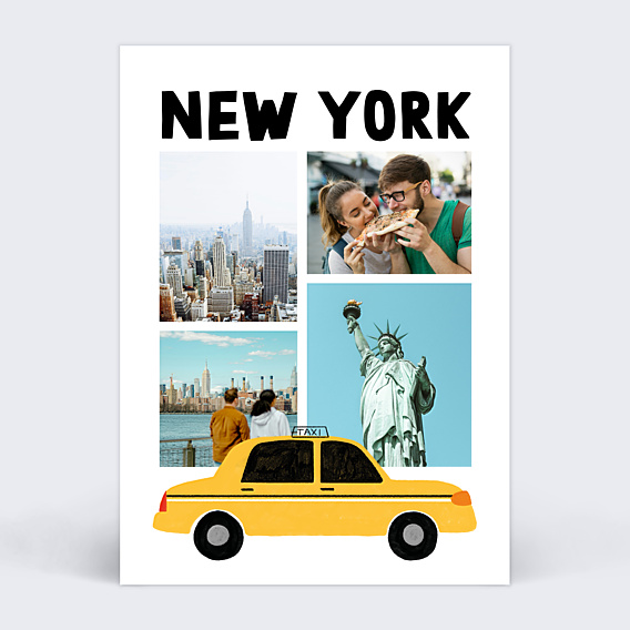 Carte Postale Taxi New Yorkais