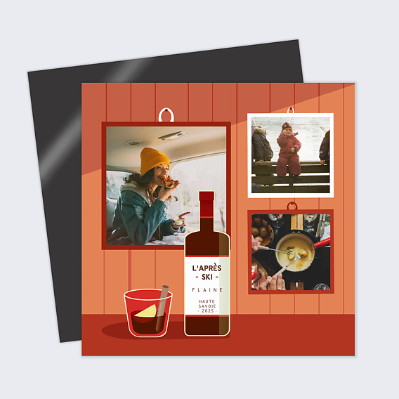 Carte postale Hiver Plaisir