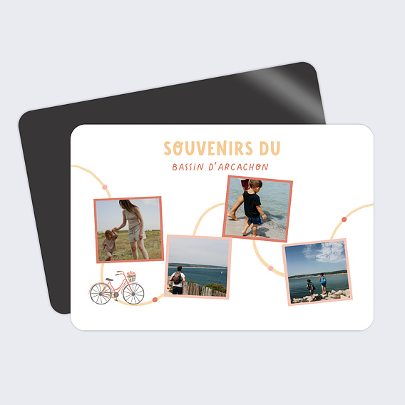 Carte postale Itinéraire à Vélo