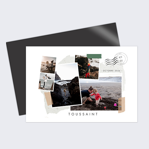 Carte Postale Scrapbooking Automne