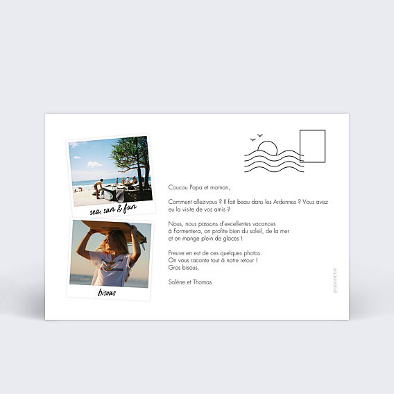 Carte postale Arret Sur Image Verso