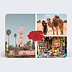 Carte Postale Drapeau Maroc