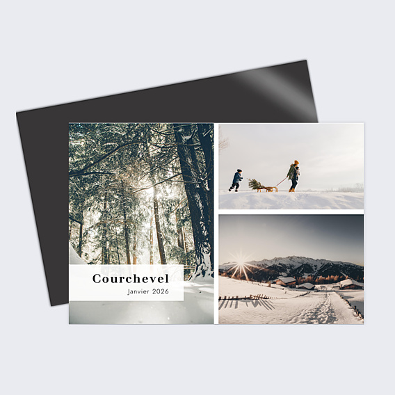 Carte Postale Bandeau Hiver