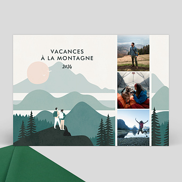 Carte Postale Montagne et Randonnée