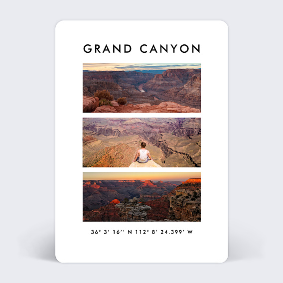 Carte postale Géolocalisation Panoramique Recto