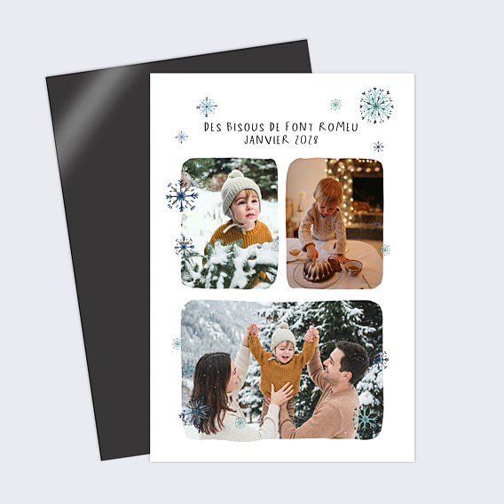 Carte Postale Flocons d'Hiver