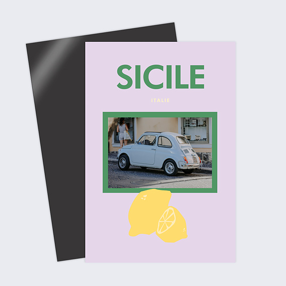 Carte postale Funky Lilas