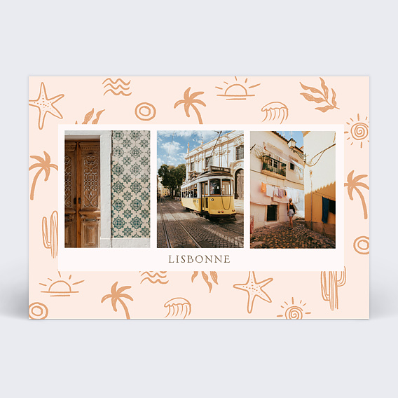 Carte postale Motif Terracotta Recto