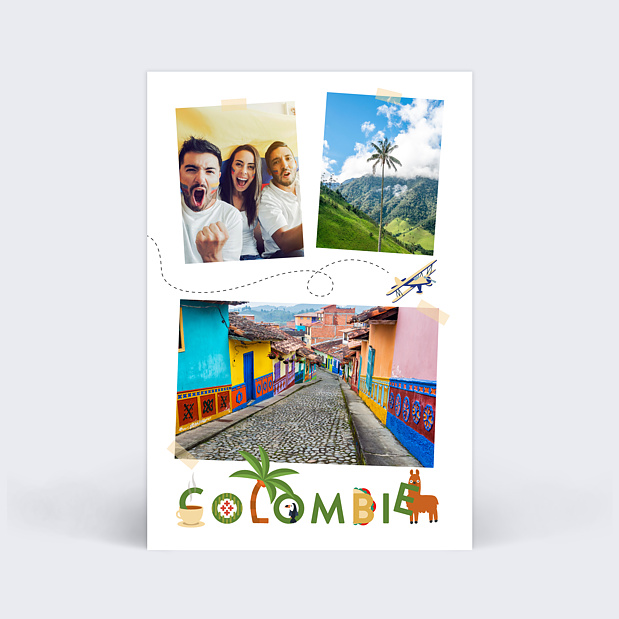 Carte postale Colombie Recto