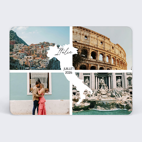 Carte Postale Etiquette Italie