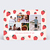 Carte postale Motif Fraise