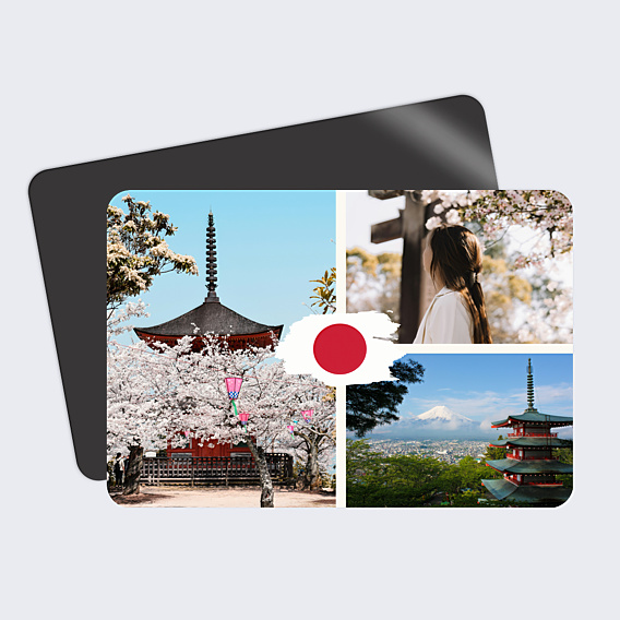 Carte Postale Drapeau Japon