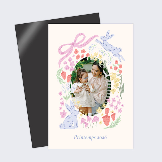 Carte Postale Couronne printanière