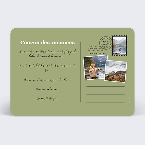 Carte Postale Escapade Automne