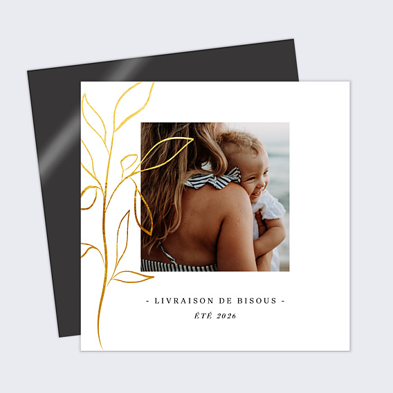 Carte Postale Feuillage Ocre