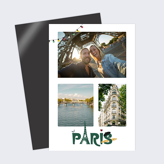 Carte postale Typographie Paris