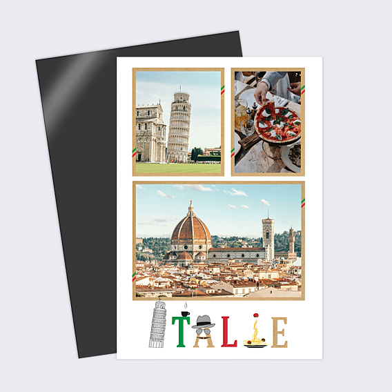 Carte Postale Typographie Italie