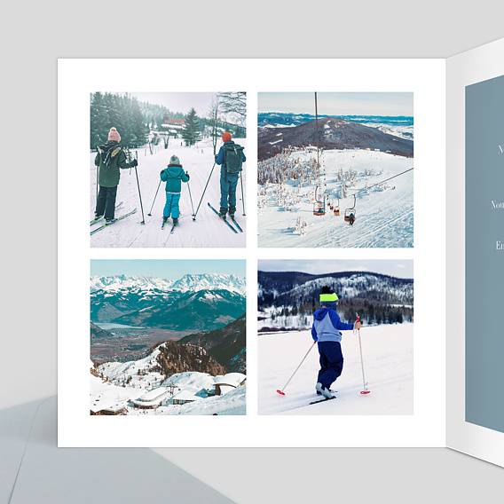 Carte postale Forêt de Sapins Intérieur Gauche