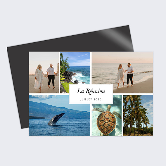 Carte Postale Multiphoto Etiquette Paysage
