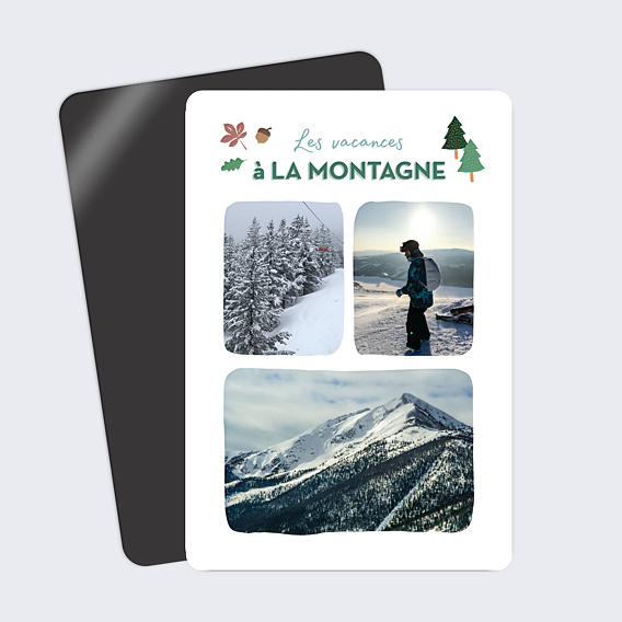 Carte Postale Montagne Hiver