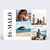 Carte Postale Destination Verticale
