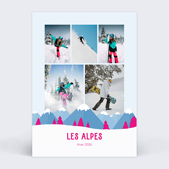 Carte Postale Chaîne de Montagnes