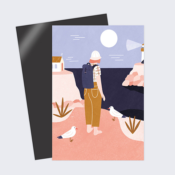 Carte Postale La Mandarine Bleue x Popcarte - Randonnée
