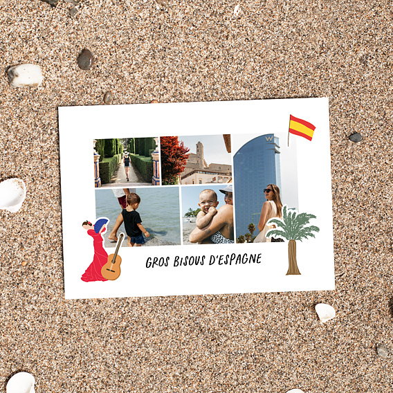 Carte postale Bisous d'Espagne Après 1