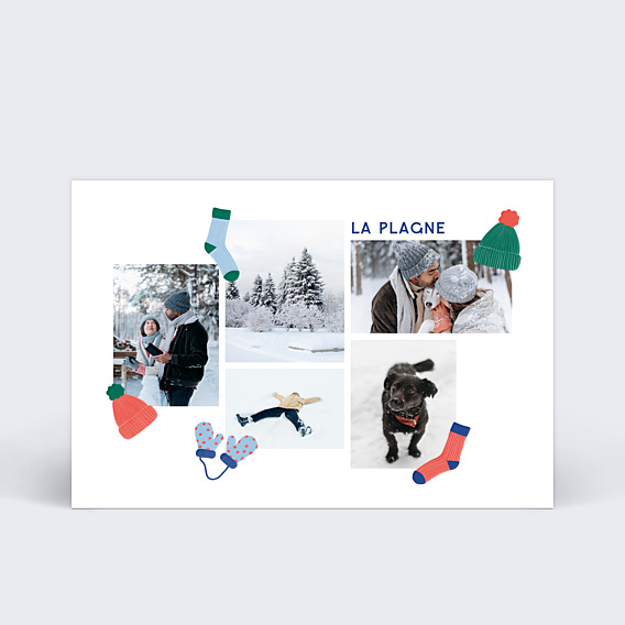 Carte Postale Vêtements d'Hiver